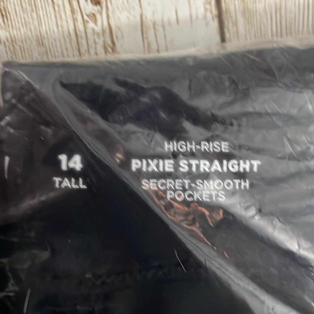 🆕 Old Navy Women’s High-Waisted Pixie Straight Ankle Pants Black 14 Tall Large - Picture 11 of 15